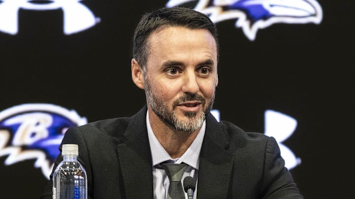 Baltimore Ravens head coach Jesse Minter Baltimore Ravens head coach Jesse Minter