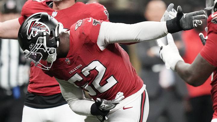 Atlanta Falcons defensive end Samson Ebukam