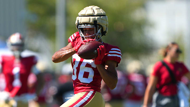 San Francisco 49ers wide receiver Junior Bergen San Francisco 49ers wide receiver Junior Bergen