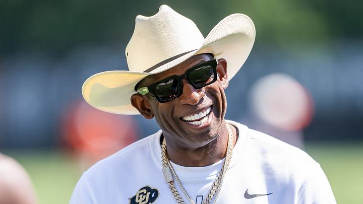 Jul 30, 2026; Berea, OH, USA; Cleveland Browns quarterback Shedeur Sanders (2) talks with his father Deion Sanders during training camp at CrossCountry Mortgage Campus. Mandatory Credit: Ken Blaze-Imagn Images Jul 30, 2026; Berea, OH, USA; Cleveland Browns quarterback Shedeur Sanders (2) talks with his father Deion Sanders during training camp at CrossCountry Mortgage Campus. Mandatory Credit: Ken Blaze-Imagn Images
