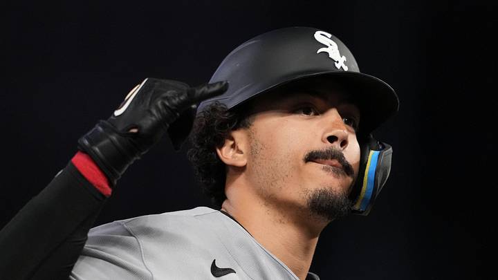 Jun 1, 2026; Minneapolis, Minnesota, USA; Chicago White Sox third baseman Miguel Vargas (20) reacts to hitting a two run home run during the ninth inning against the Minnesota Twins at Target Field. Mandatory Credit: Jordan Johnson-Imagn Images Jun 1, 2026; Minneapolis, Minnesota, USA; Chicago White Sox third baseman Miguel Vargas (20) reacts to hitting a two run home run during the ninth inning against the Minnesota Twins at Target Field. Mandatory Credit: Jordan Johnson-Imagn Images