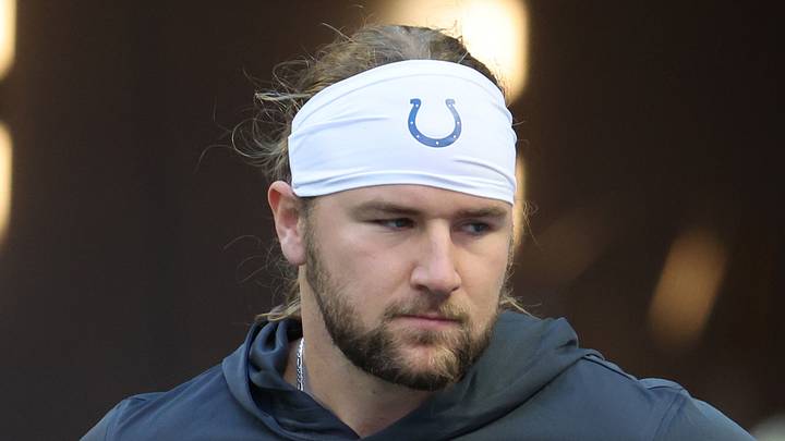 Indianapolis Colts tight end Tyler Warren practices before a game Indianapolis Colts tight end Tyler Warren practices before a game