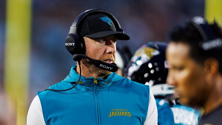 Aug 28, 2026; Jacksonville, Florida, USA; Jacksonville Jaguars head coach Liam Coen during the game against the Tampa Bay Buccaneers at EverBank Stadium. Mandatory Credit: Morgan Tencza-Imagn Images Aug 28, 2026; Jacksonville, Florida, USA; Jacksonville Jaguars head coach Liam Coen during the game against the Tampa Bay Buccaneers at EverBank Stadium. Mandatory Credit: Morgan Tencza-Imagn Images