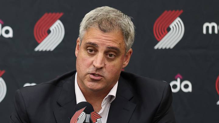 Jun 25, 2026; Portland, OR, USA; Portland Trail Blazers head coach Micah Nori answers questions from the press conference at the Trail Blazers Practice Facility. Mandatory Credit: Jaime Valdez-Imagn Images Jun 25, 2026; Portland, OR, USA; Portland Trail Blazers head coach Micah Nori answers questions from the press conference at the Trail Blazers Practice Facility. Mandatory Credit: Jaime Valdez-Imagn Images