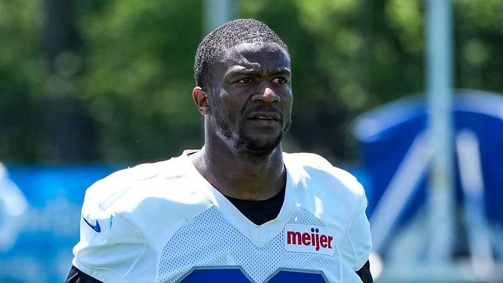 Detroit Lions cornerback Rock Ya-Sin (23) runs off the field Detroit Lions cornerback Rock Ya-Sin (23) runs off the field