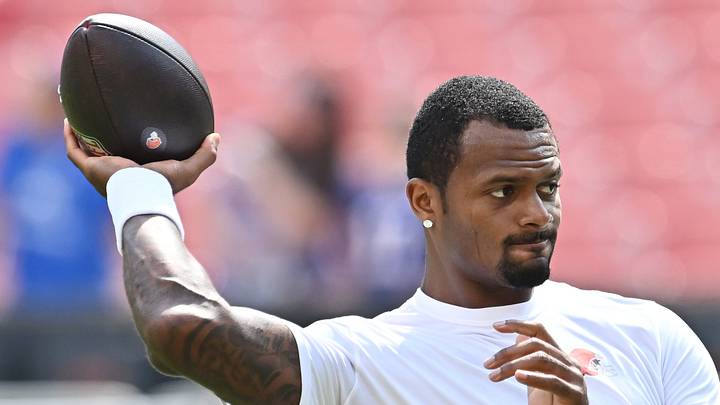 Aug 22, 2026; Cleveland, Ohio, USA; Cleveland Browns quarterback Deshaun Watson (4) warms up before the game between the Browns and the Buffalo Bills at Huntington Bank Field. Mandatory Credit: Ken Blaze-Imagn Images Aug 22, 2026; Cleveland, Ohio, USA; Cleveland Browns quarterback Deshaun Watson (4) warms up before the game between the Browns and the Buffalo Bills at Huntington Bank Field. Mandatory Credit: Ken Blaze-Imagn Images