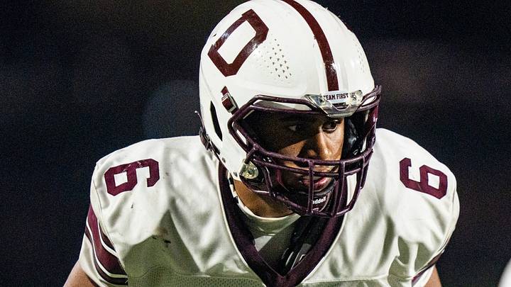 Dowling Catholic linebacker Carlos Blount Jr. (6) watches the snap during a high school football game between Valley and Dowling Catholic on Aug. 29, 2025, at Valley Stadium in West Des Moines, Iowa. Valley defeated Dowling Catholic 20-19. Dowling Catholic linebacker Carlos Blount Jr. (6) watches the snap during a high school football game between Valley and Dowling Catholic on Aug. 29, 2025, at Valley Stadium in West Des Moines, Iowa. Valley defeated Dowling Catholic 20-19.