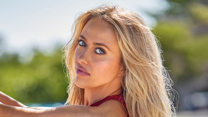 Brittany Mahomes was photographed by Derek Kettela in Belize. 