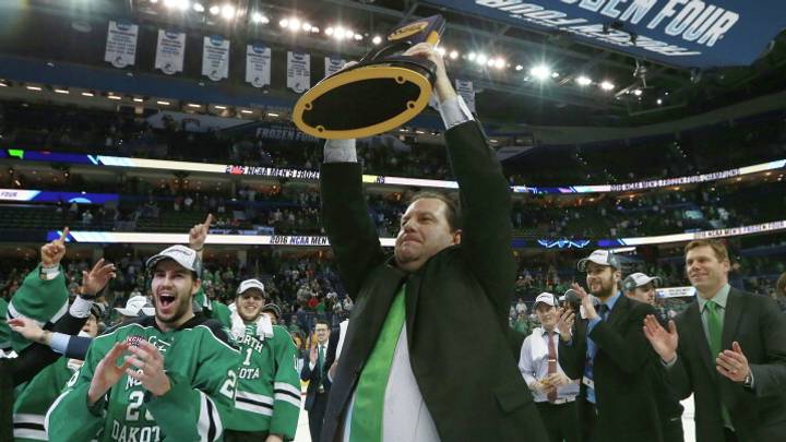 Former North Dakota Fighting Hawks head coach Brad Berry, who led ND to a national title in 2016, is rumored to be in talks with ASU Hockey as their next head coach.