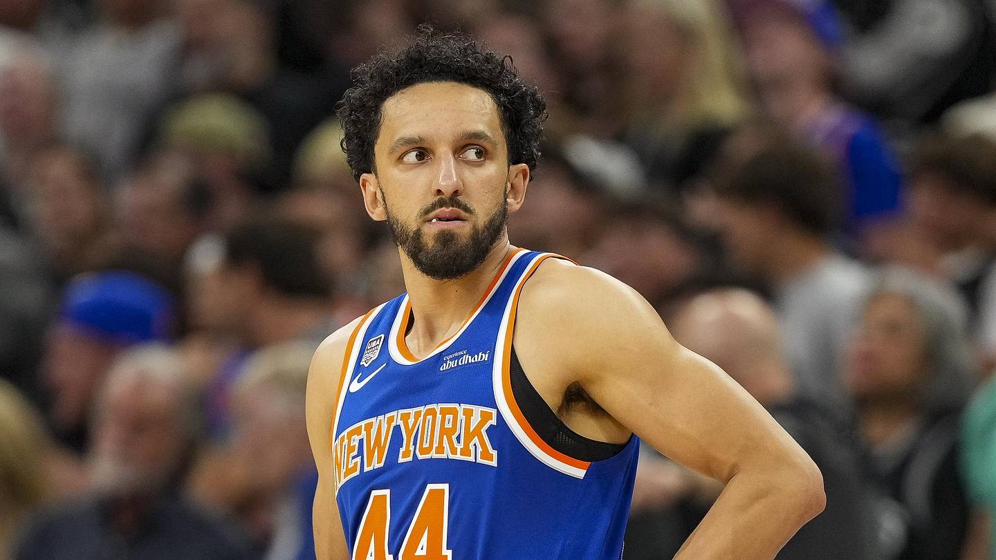 Landry Shamet's Girlfriend Cammi Models Blue Knicks Outfit B
