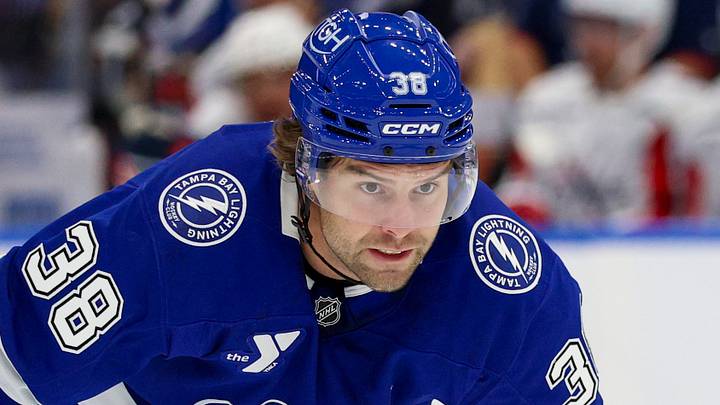 Tampa Bay Lightning left wing Brandon Hagel (38) Mandatory Credit: Nathan Ray Seebeck-Imagn Images Tampa Bay Lightning left wing Brandon Hagel (38) Mandatory Credit: Nathan Ray Seebeck-Imagn Images