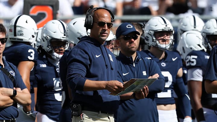 Penn State Nittany Lions head coach James Franklin