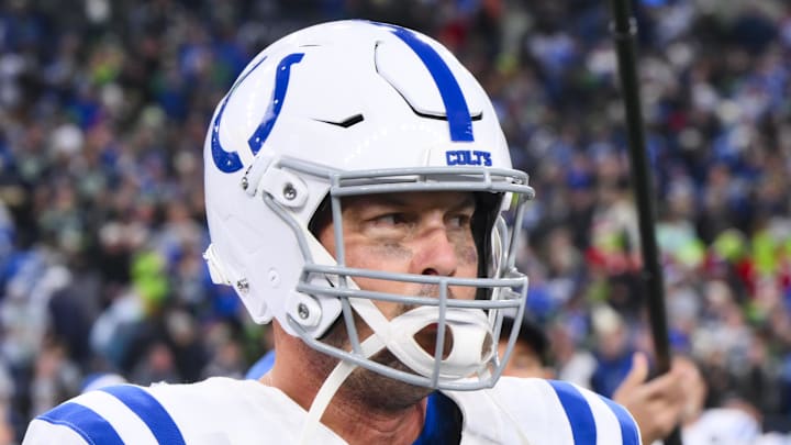Dec 14, 2025; Seattle, Washington, USA; Indianapolis Colts quarterback Philip Rivers (17) walks to the locker room following a loss against the Seattle Seahawks Colts at Lumen Field. Mandatory Credit: Steven Bisig-Imagn Images Dec 14, 2025; Seattle, Washington, USA; Indianapolis Colts quarterback Philip Rivers (17) walks to the locker room following a loss against the Seattle Seahawks Colts at Lumen Field. Mandatory Credit: Steven Bisig-Imagn Images