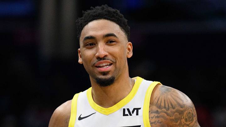 Mar 5, 2025; Washington, District of Columbia, USA; Utah Jazz forward KJ Martin (99) looks on during the third quarter against the Washington Wizards at Capital One Arena. Mandatory Credit: Reggie Hildred-Imagn Images