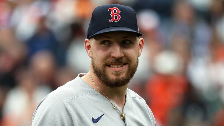 Boston Red Sox pitcher Garrett Crochet (35).