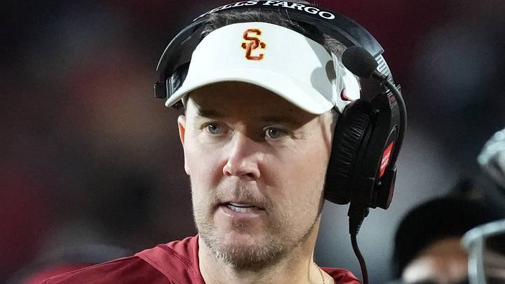 Sep 4, 2026; Los Angeles, California, USA; Southern California Trojans head coach Lincoln Riley watches against the Fresno State Bulldogs in the second half at United Airlines Field at Los Angeles Memorial Coliseum. Mandatory Credit: Kirby Lee-Imagn Images Sep 4, 2026; Los Angeles, California, USA; Southern California Trojans head coach Lincoln Riley watches against the Fresno State Bulldogs in the second half at United Airlines Field at Los Angeles Memorial Coliseum. Mandatory Credit: Kirby Lee-Imagn Images