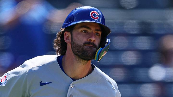 Jun 24, 2026; New York City, New York, USA;  Chicago Cubs shortstop Dansby Swanson (7) hits a grand slam home run during the eighth inning against the New York Mets at Citi Field. Mandatory Credit: Vincent Carchietta-Imagn Images