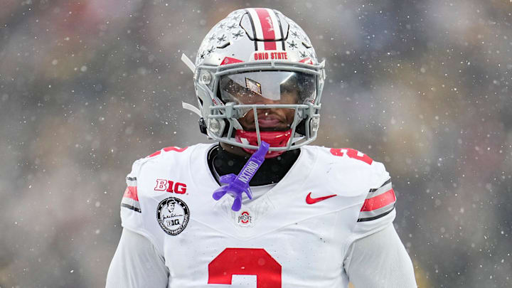 Ohio State Buckeyes defensive back Caleb Downs Ohio State Buckeyes defensive back Caleb Downs