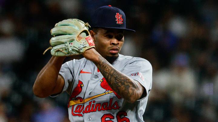 St. Louis Cardinals relief pitcher Hancel Rincón St. Louis Cardinals relief pitcher Hancel Rincón
