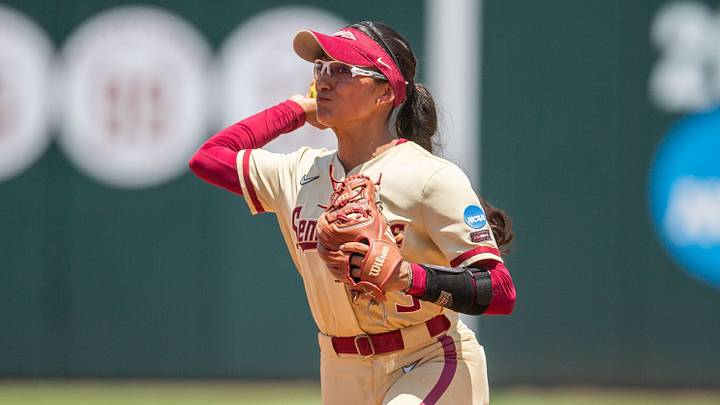 Florida State Seminoles infielder Isa Torres (3) gets the out at second and throws to first. The Florida State Seminoles defeated the UCF Knights 2-1 on Sunday, May 17, 2026. Florida State Seminoles infielder Isa Torres (3) gets the out at second and throws to first. The Florida State Seminoles defeated the UCF Knights 2-1 on Sunday, May 17, 2026.