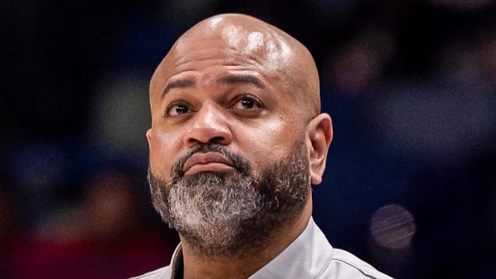 Jan 21, 2026; New Orleans, Louisiana, USA;  Detroit Pistons Head Coach J.B. Bickerstaff : Stephen Lew-Imagn Images