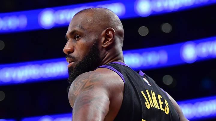 May 11, 2026; Los Angeles, California, USA; Los Angeles Lakers forward LeBron James (23) during the second half in game four of the second round of the 2026 NBA Playoffs at Crypto.com Arena. Mandatory Credit: Gary A. Vasquez-Imagn Images