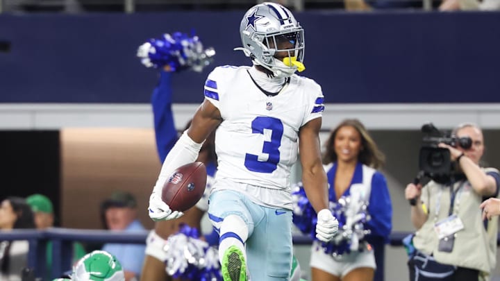 Dallas Cowboys wide receiver George Pickens reacts after a play in the fourth quarter against the Philadelphia Eagles.