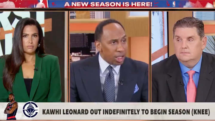 Stephen A. Smith makes the case that Kawhi Leonard is the worst superstar ever on ‘First Take.'