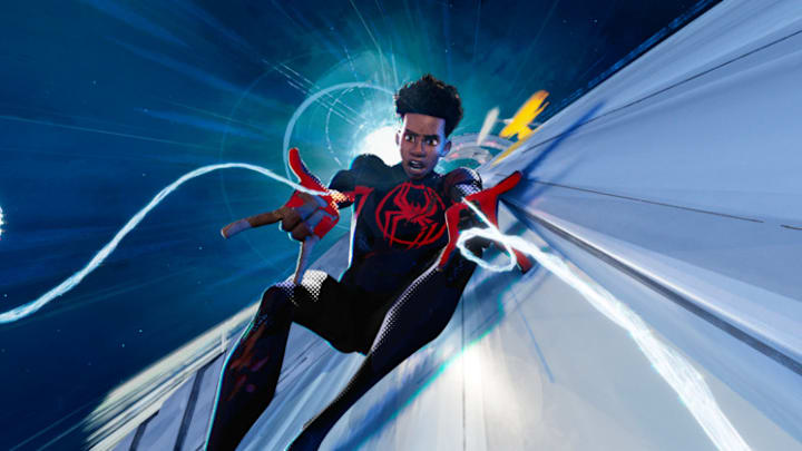 Spider-Man/Miles Morales (Shameik Moore) in Columbia Pictures and Sony Pictures Animations SPIDER-MAN: ACROSS THE SPIDER-VERSE.