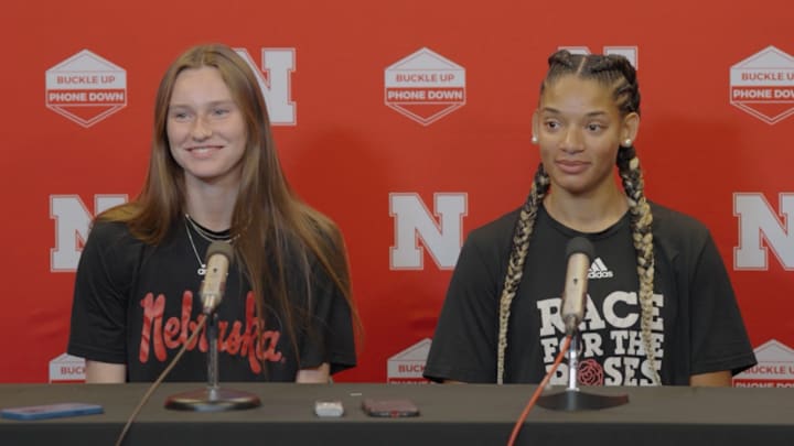 Bergen Reilly & Taylor Landfair during media availability ahead of the 2025 season. Bergen Reilly & Taylor Landfair during media availability ahead of the 2025 season.