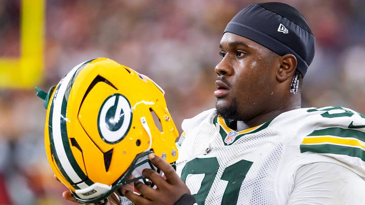 Green Bay Packers defensive lineman Warren Brinson (91) against the Arizona Cardinals last season.