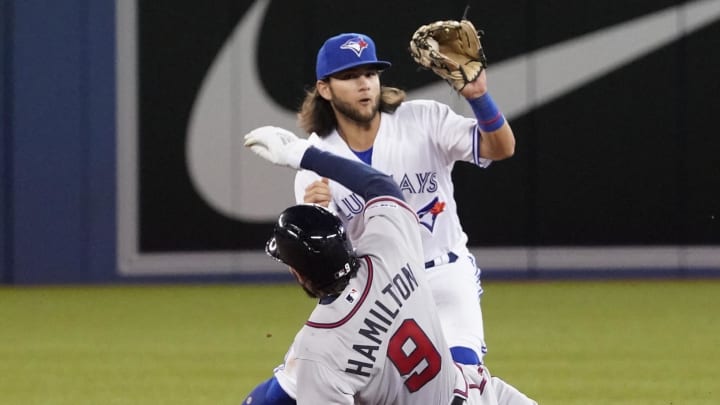 Toronto Blue Jays shortstop Bo Bichette has been linked to the Atlanta Braves. Toronto Blue Jays shortstop Bo Bichette has been linked to the Atlanta Braves.