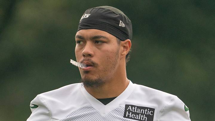 New York Jets safety Dane Belton New York Jets safety Dane Belton
