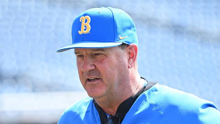 Jun 14, 2025; Omaha, Neb, USA; UCLA Bruins head coach John Savage on the field before the game against the Murray State Races at Charles Schwab Field. Mandatory Credit: Steven Branscombe-Imagn Images Jun 14, 2025; Omaha, Neb, USA; UCLA Bruins head coach John Savage on the field before the game against the Murray State Races at Charles Schwab Field. Mandatory Credit: Steven Branscombe-Imagn Images