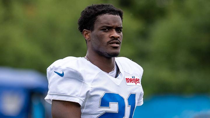 Aug 2, 2026; Allen Park, MI, USA; Detroit Lions cornerback Roger McCreary (21) walks off the field following Detroit Lions training camp at Meijer Performance Center. Mandatory Credit: Paul Barnick-Imagn Images Aug 2, 2026; Allen Park, MI, USA; Detroit Lions cornerback Roger McCreary (21) walks off the field following Detroit Lions training camp at Meijer Performance Center. Mandatory Credit: Paul Barnick-Imagn Images