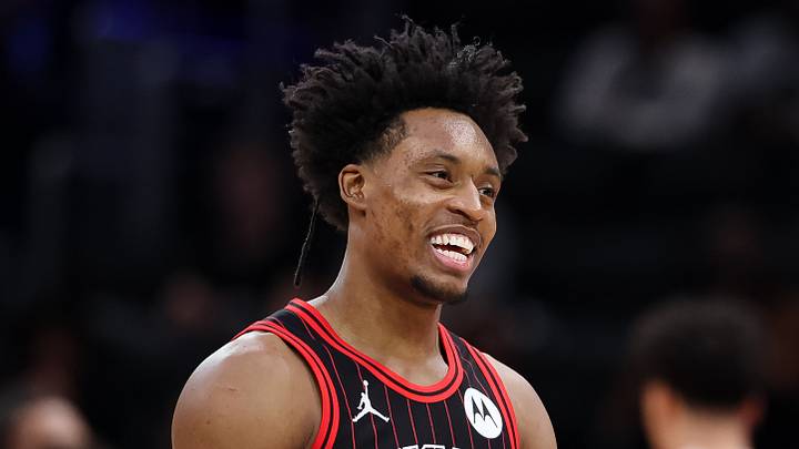 WASHINGTON, DC - APRIL 07: Collin Sexton #2 of the Chicago Bulls reacts after a play. (Photo by Scott Taetsch/Getty Images) WASHINGTON, DC - APRIL 07: Collin Sexton #2 of the Chicago Bulls reacts after a play. (Photo by Scott Taetsch/Getty Images)