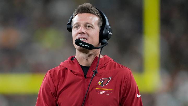 Aug 28, 2026; Green Bay, Wisconsin, USA; Arizona Cardinals head coach Mike LaFleur looks on during the third quarter against the Green Bay Packers at Lambeau Field. Mandatory Credit: Jeff Hanisch-Imagn Images Aug 28, 2026; Green Bay, Wisconsin, USA; Arizona Cardinals head coach Mike LaFleur looks on during the third quarter against the Green Bay Packers at Lambeau Field. Mandatory Credit: Jeff Hanisch-Imagn Images