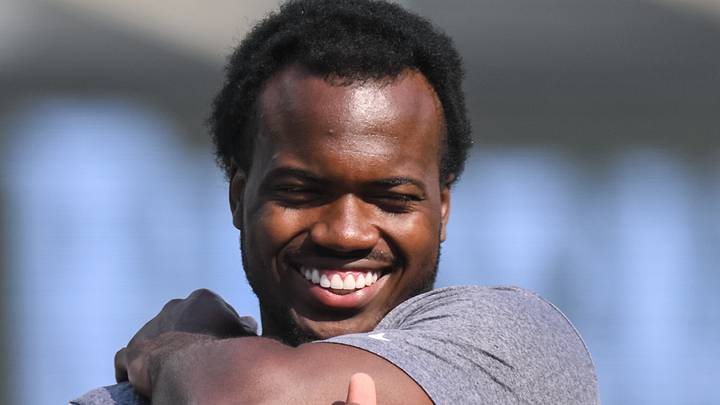 Aug 14, 2026; East Rutherford, New Jersey, USA; Tampa Bay Buccaneers linebacker Rueben Bain Jr. (3) warms up before a game against the New York Giants at MetLife Stadium. Mandatory Credit: John Jones-Imagn Images Aug 14, 2026; East Rutherford, New Jersey, USA; Tampa Bay Buccaneers linebacker Rueben Bain Jr. (3) warms up before a game against the New York Giants at MetLife Stadium. Mandatory Credit: John Jones-Imagn Images
