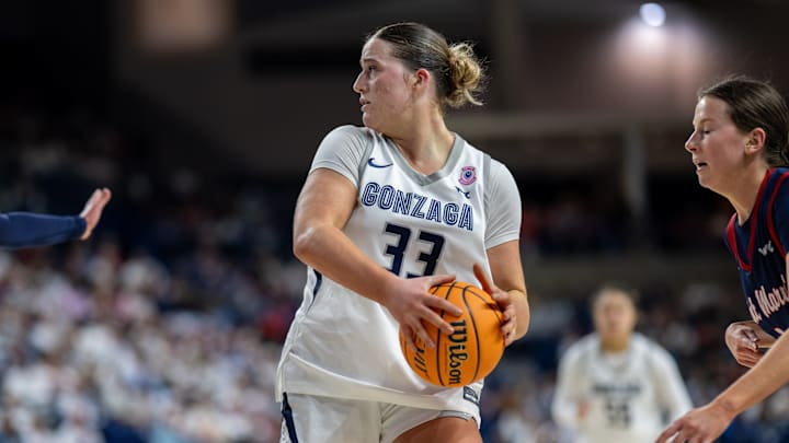 Gonzaga women's basketball forward Lauren Whittaker (33).