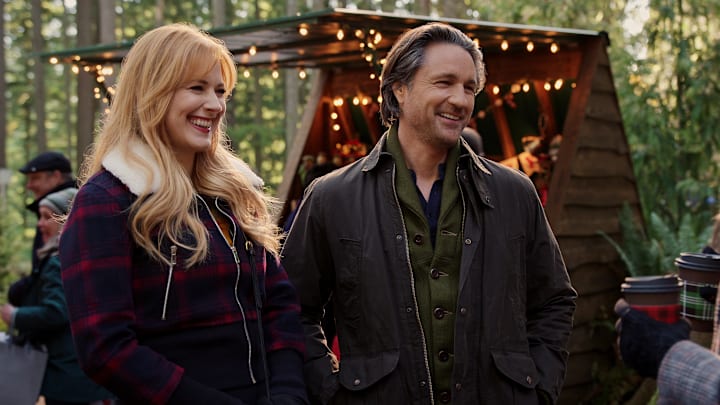 Virgin River. (L to R) Alexandra Breckenridge as Mel Monroe, Martin Henderson as Jack Sheridan in episode 511 of Virgin River