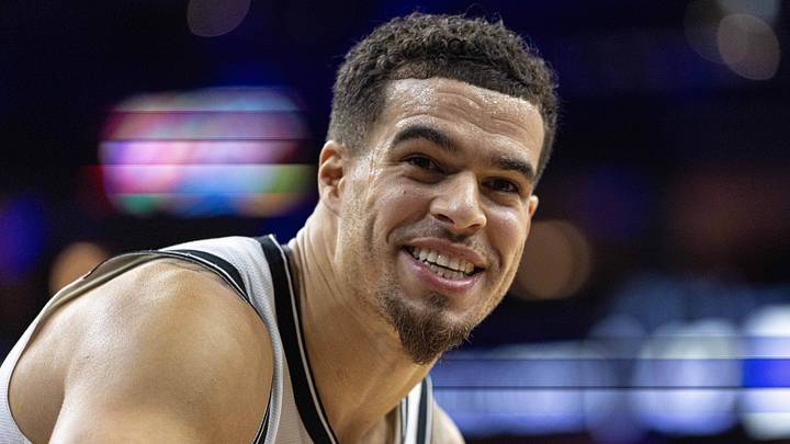 Dec 23, 2025; Philadelphia, Pennsylvania, USA; Brooklyn Nets forward Michael Porter Jr. (17) reacts in the direction of fans during the second quarter against the Philadelphia 76ers at Xfinity Mobile Arena. Mandatory Credit: Bill Streicher-Imagn Images