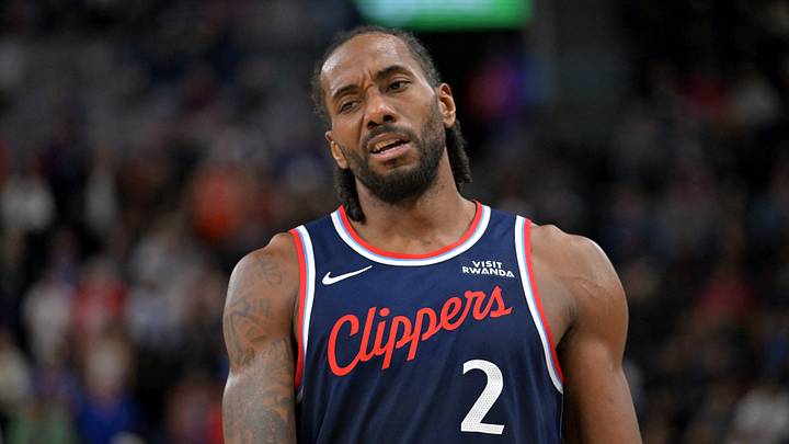 Apr 8, 2026; Inglewood, California, USA; Los Angeles Clippers forward Kawhi Leonard (2) reacts after a missed basket in the second half against the Oklahoma City Thunder at Intuit Dome. Mandatory Credit: Jayne Kamin-Oncea-Imagn Images Apr 8, 2026; Inglewood, California, USA; Los Angeles Clippers forward Kawhi Leonard (2) reacts after a missed basket in the second half against the Oklahoma City Thunder at Intuit Dome. Mandatory Credit: Jayne Kamin-Oncea-Imagn Images