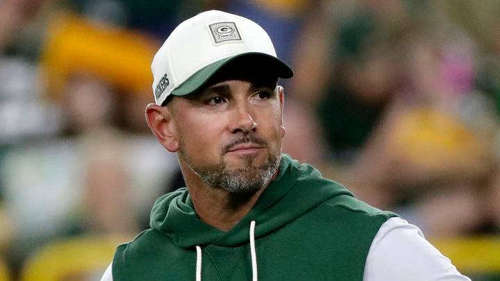 Green Bay Packers head coach Matt LaFleur during Green Bay Packers Family Night