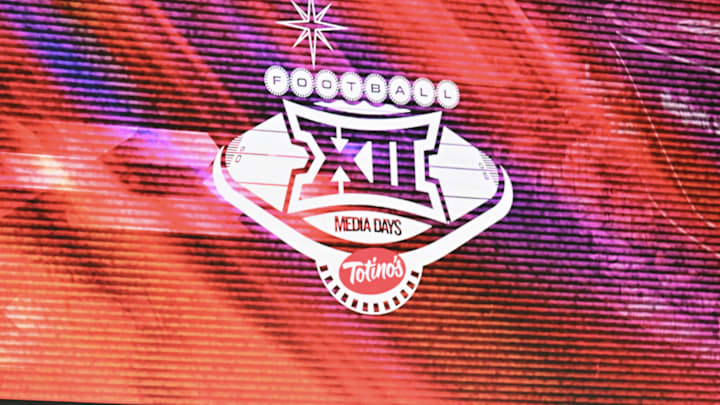 Jul 9, 2024; Las Vegas, NV, USA; Big 12 Conference commissioner Brett Yormark speaks to the media during the Big 12 Media Days at Allegiant Stadium. Mandatory Credit: Candice Ward-Imagn Images Jul 9, 2024; Las Vegas, NV, USA; Big 12 Conference commissioner Brett Yormark speaks to the media during the Big 12 Media Days at Allegiant Stadium. Mandatory Credit: Candice Ward-Imagn Images