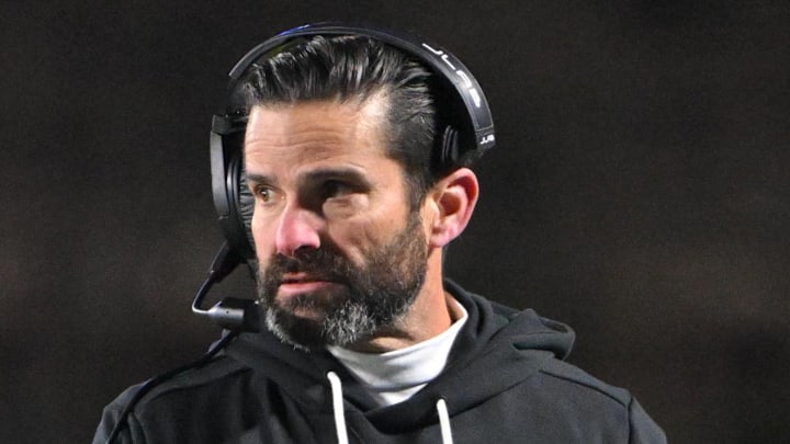 Nov 29, 2025; Durham, North Carolina, USA; Duke Blue Devils head coach Manny Diaz looks on against the Wake Forest Demon Deacons during the fourth quarter at Wallace Wade Stadium. Mandatory Credit: Zachary Taft-Imagn Images Nov 29, 2025; Durham, North Carolina, USA; Duke Blue Devils head coach Manny Diaz looks on against the Wake Forest Demon Deacons during the fourth quarter at Wallace Wade Stadium. Mandatory Credit: Zachary Taft-Imagn Images