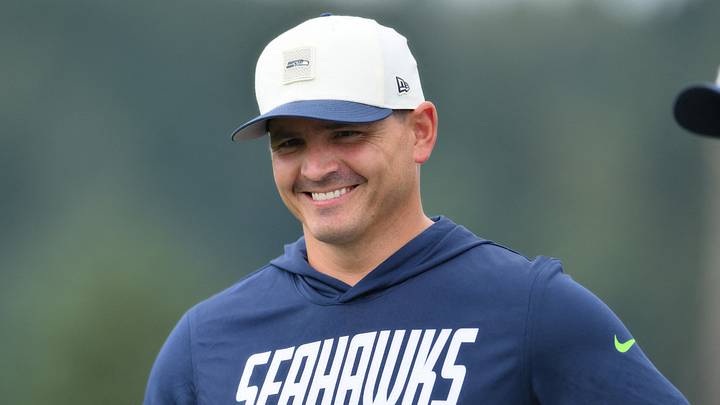 Jul 25, 2026; Renton, WA, USA; Seattle Seahawks head coach Mike MacDonald during the first training camp at Virginia Mason Athletic Center. Mandatory Credit: Steven Bisig-Imagn Images Jul 25, 2026; Renton, WA, USA; Seattle Seahawks head coach Mike MacDonald during the first training camp at Virginia Mason Athletic Center. Mandatory Credit: Steven Bisig-Imagn Images