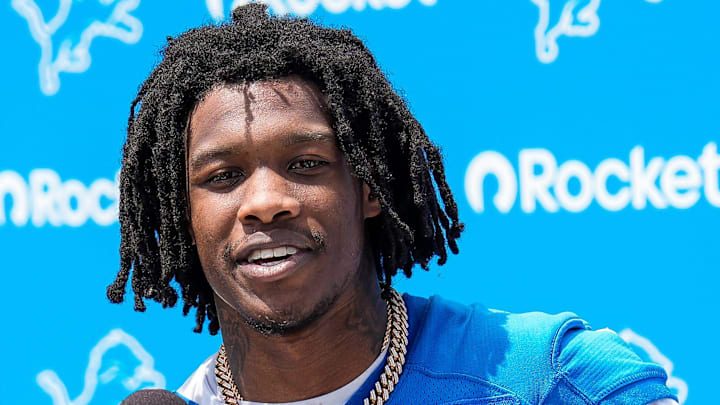 Detroit Lions wide receiver Jameson Williams. Detroit Lions wide receiver Jameson Williams.