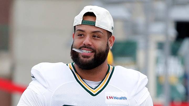 Green Bay Packers offensive lineman Donovan Jennings. Green Bay Packers offensive lineman Donovan Jennings.