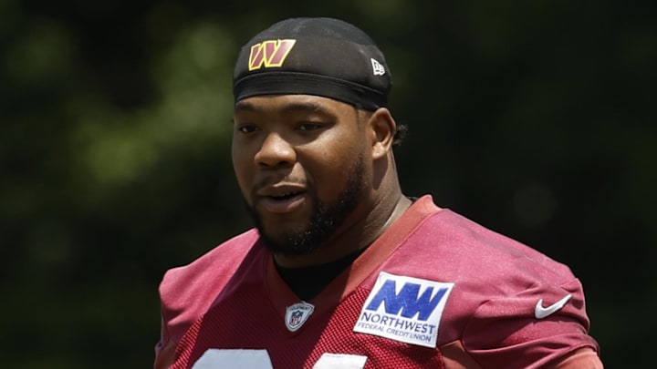 Washington Commanders defensive tackle Daron Payne Washington Commanders defensive tackle Daron Payne