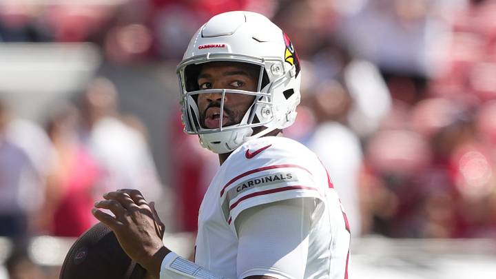 Sep 27, 2026; Santa Clara, California, USA; Arizona Cardinals quarterback Jacoby Brissett (7) before the game against the San Francisco 49ers at Levi's Stadium. Mandatory Credit: Darren Yamashita-Imagn Images Sep 27, 2026; Santa Clara, California, USA; Arizona Cardinals quarterback Jacoby Brissett (7) before the game against the San Francisco 49ers at Levi's Stadium. Mandatory Credit: Darren Yamashita-Imagn Images